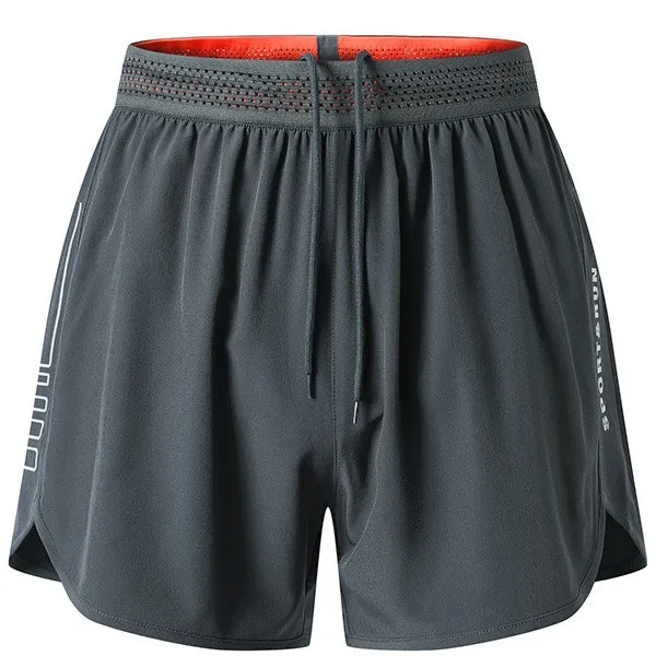 Sports Training Shorts Men's Summer Ice Silk Quick Drying Fitness Training Suit Running Thin Marathon Three Quarter Pants