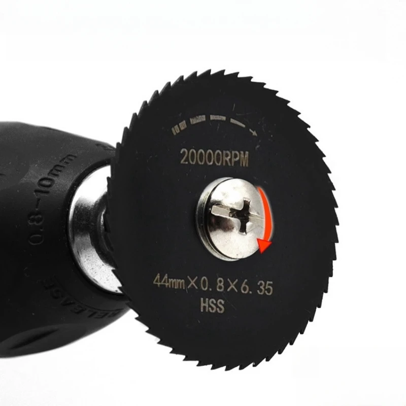 22~50mm 6pcs HSS Circular Saw Blade Rotary Tool For Dremel Metal Cutter Power Tool Set Wood Cutting Discs Drill Mandrel Cutoff