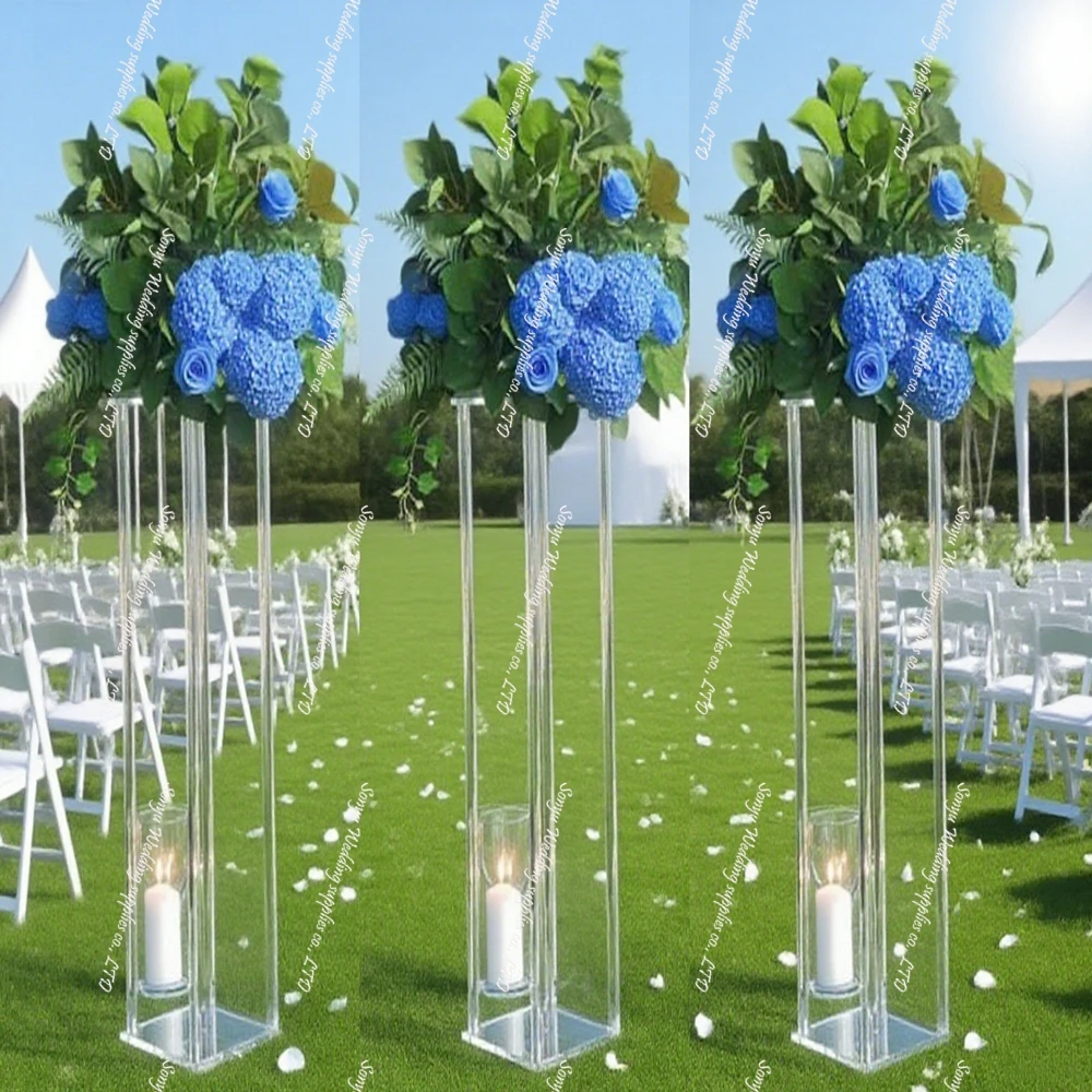 

10pcsf5 4-10pcs Flower Vase for Wedding Decor, floral stand Table Centerpiece, Floral Stand, Columns vase, 2879, 2Pcs, 6Pcs