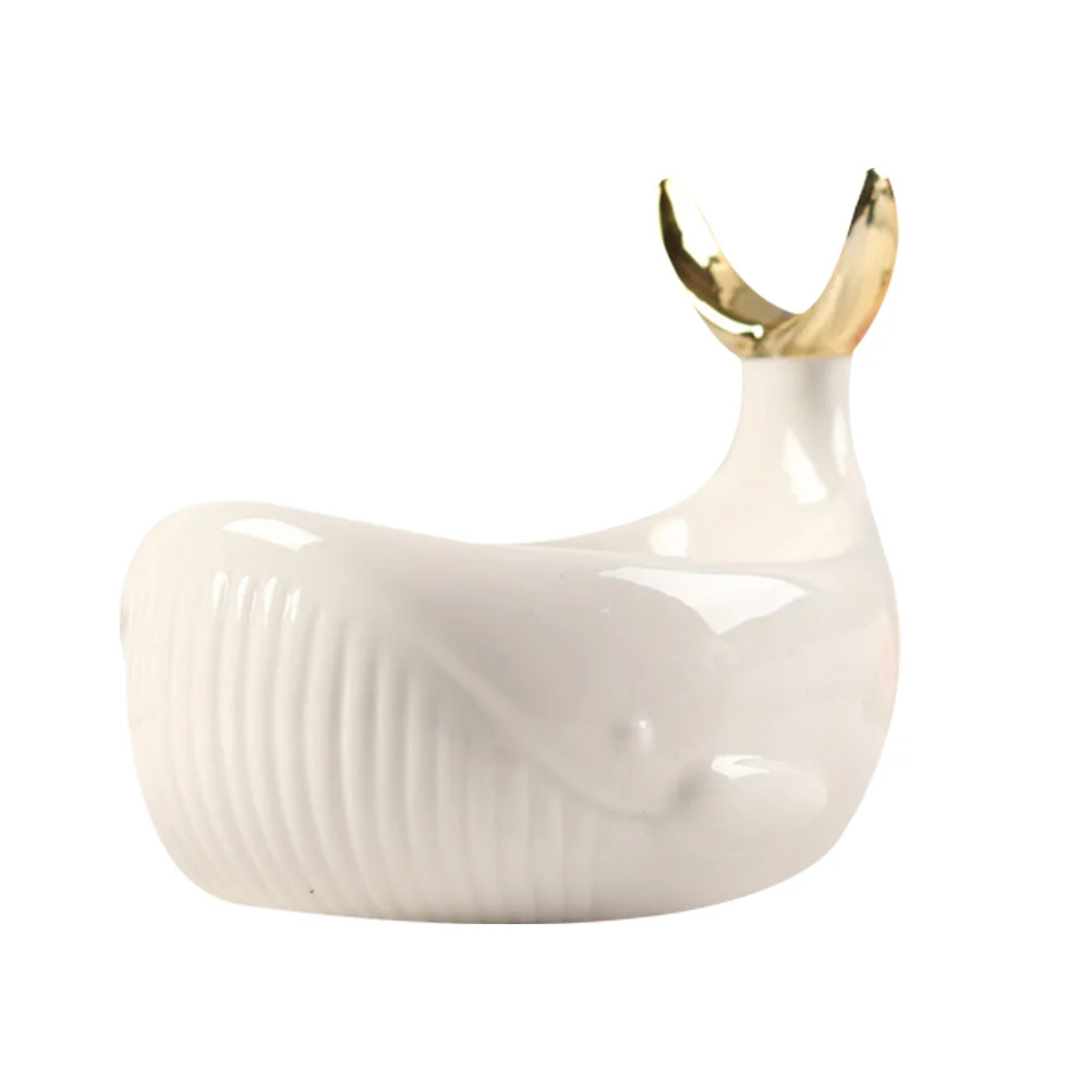 

1Pcs Nordic Ceramic Whale Soap Box Draining Bathroom Soap Tray Stylish Elegant Holder Practical Storage Solution