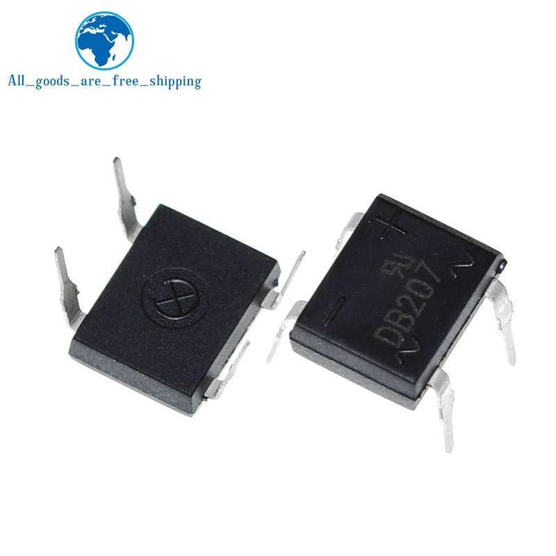 TZT 10/30 unids/lote DB207 DB207S 2A 1000V