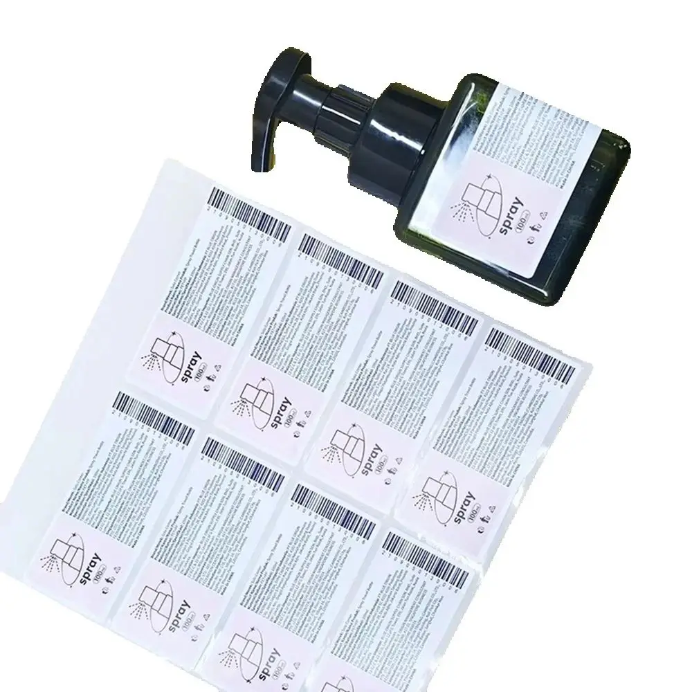 Custom Printed Shampoo Labels | Waterproof Printing | Matte Vanish | Low Temperature Resistant | Cosmetic Bottle Labels