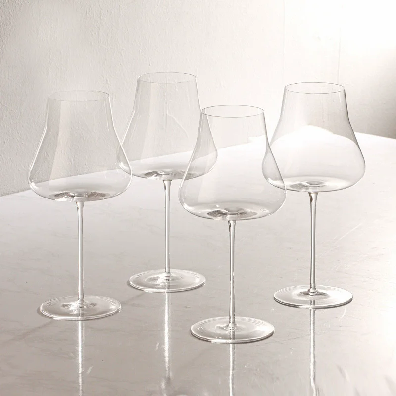 

750ML Capacity Crystal Glass Wine Glasses Nordic Luxury Small Man Waist Goblet Household High-end Wine Ware 2PCS