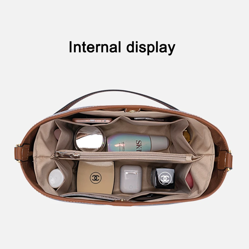EverToner Bag Organizer Insert For Celin Triomphe Bucket Organiser Divider Shaper Protector Compartment Inner