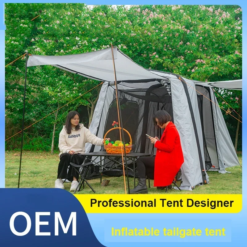 New Outdoor Camping Multi-functional SUV Traveling Tent Inflatable Car Rear Tent customcustom