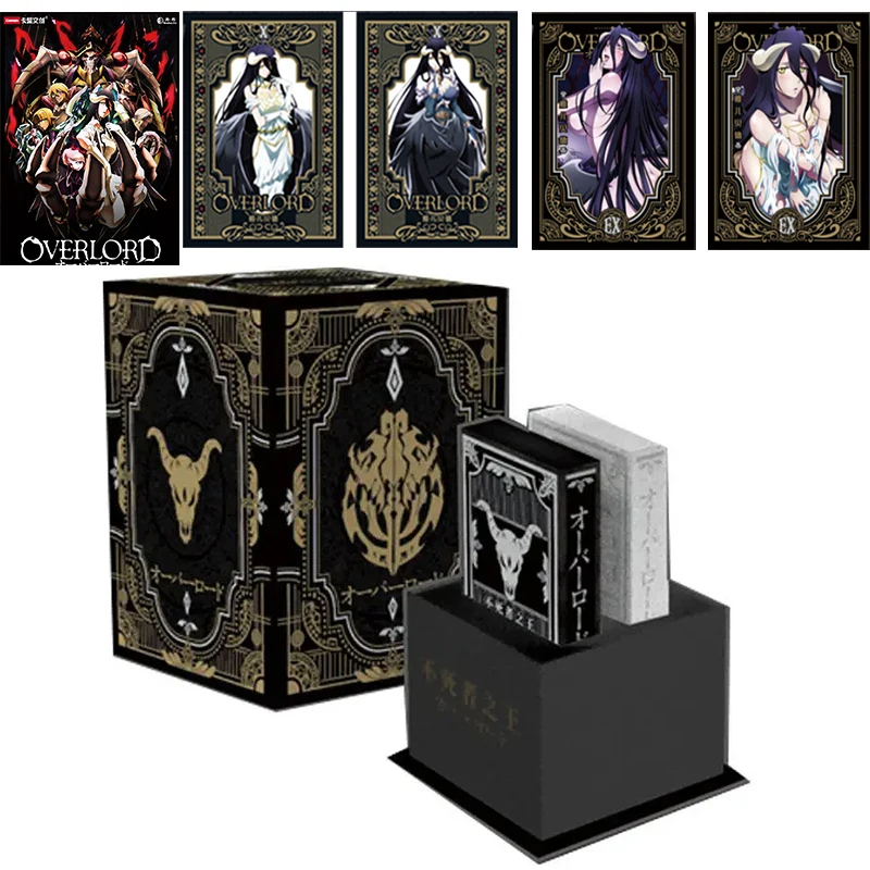 

Anime Overlord Limited Edition Collection Card Metal Drop Glue Silver Card Board Game Blind Box Games Toys And Hobbies Gift