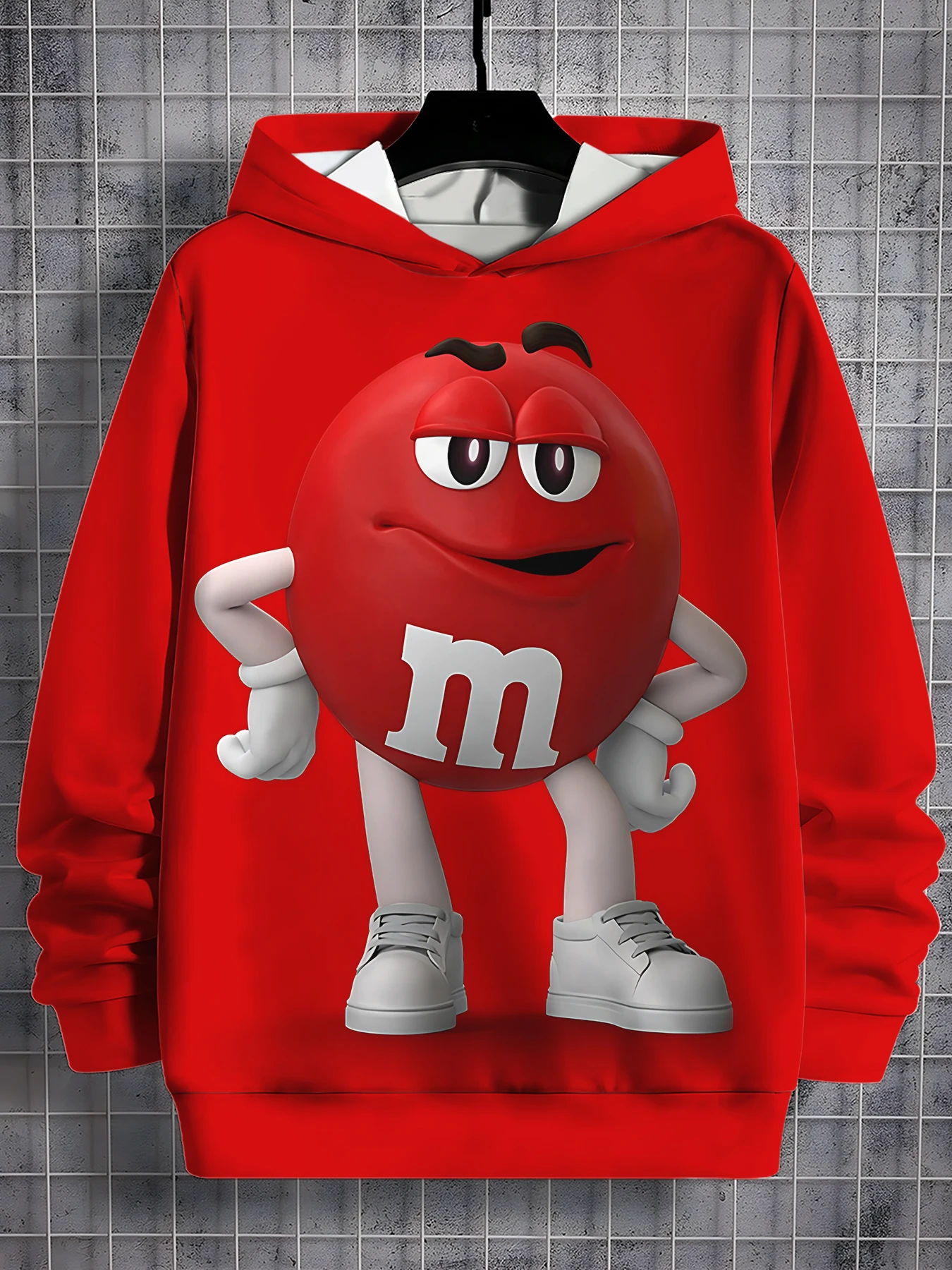 M-M&m's 3D-Druck All Seasons Kinder Casual Sweatshirt Coole Pullover Tops Unisex Kleidung Junge Mädchen Hoodies