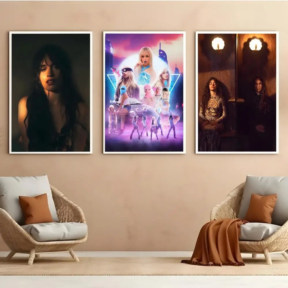 C-CamilaC-Cabello Cxoxo Poster HD Anime Hot Theme Singer/OST/Movie-Waterproof Self-Stick Home Decor