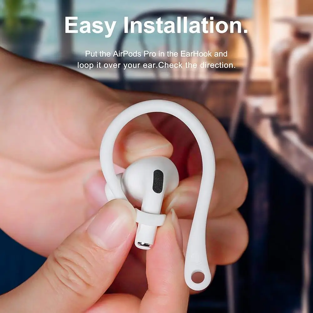 Strap Protector Protective Ear Hook Earphone Holders Secure Fit Hooks Silicone Anti-lost Earhooks For Apple AirPods 1 2 3 Pro