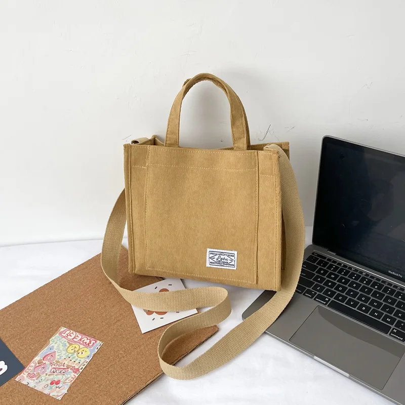 

Сплошные цветные женские вельветовые сумки на плечо, простые женские маленькие квадратные сумки-тоут, портативные женские сумки с пряжкой, сумка через плечо