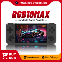 POWKIDDY RGB10max Retro Open Source System Handheld Game Console RK3326 RGB10 MAX 5-Inch IPS Screen 3D Rocker Children's Gift