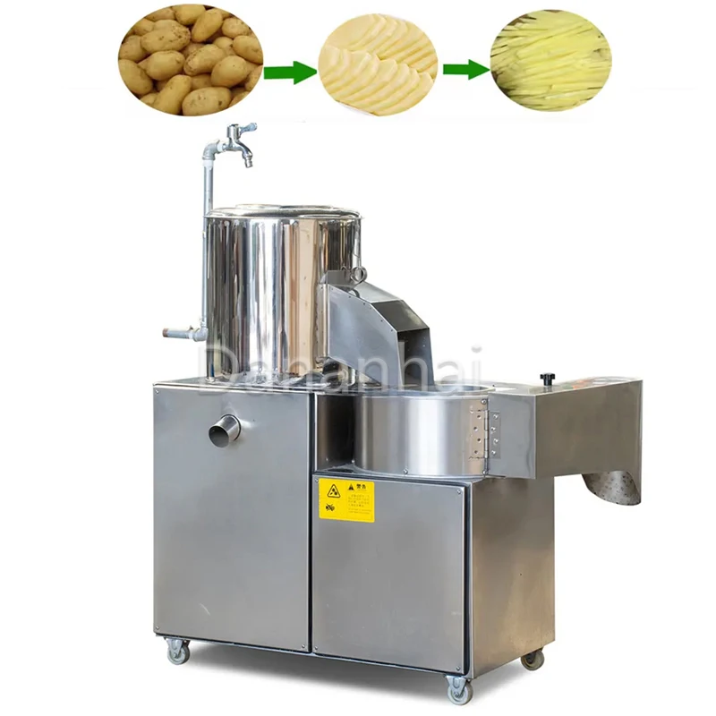 The Factory Supplies Cassava Cutting Machines, Potato Cleaning, Peeling, And Cutting Machines For Sale