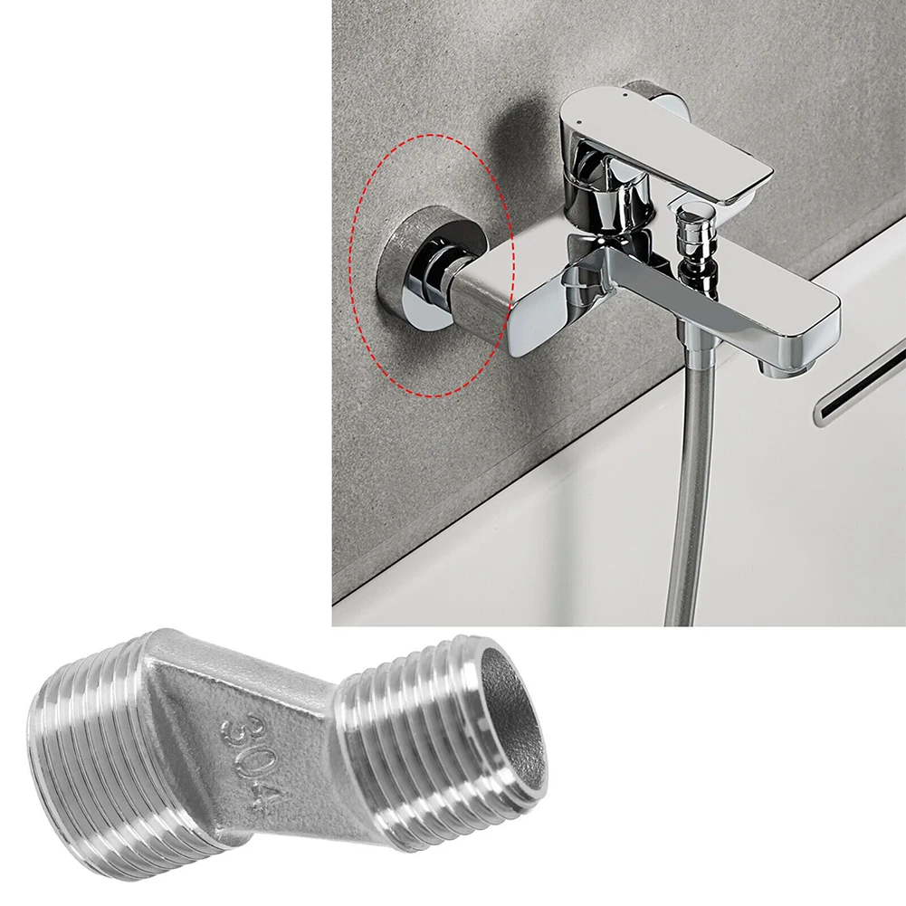 

Set of 2 Offset Adapters 12 Male to 3/4 Male Thread for Bathroom Wall Clawfoot Tub Shower Plumbing with Adjustable Arms