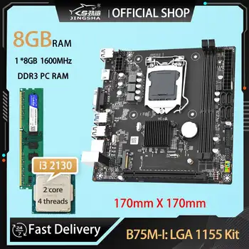 Základní deska B75 LGA1155 mini ITX s procesorem Core I3 2130 a 8GB paměti DDR3, podpora NVME NGFF M.2, B75 10 nejlepší prodej Základní deska 1155 ITX - №7