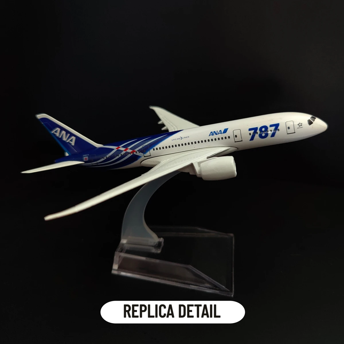 Scale 1:400 Metal Aircraft Replica 15cm Japan ANA B787 Model Airplane Miniature Xmas Kids Room Decor Gift Toys for Boys