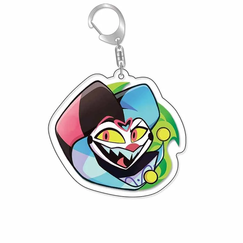 Portachiavi anime Hazbin Hotel Charlie Morningstar Vaggie Husk Alastor Niffty Portachiavi in acrilico Ciondolo per borsa Decorazione Portachiavi