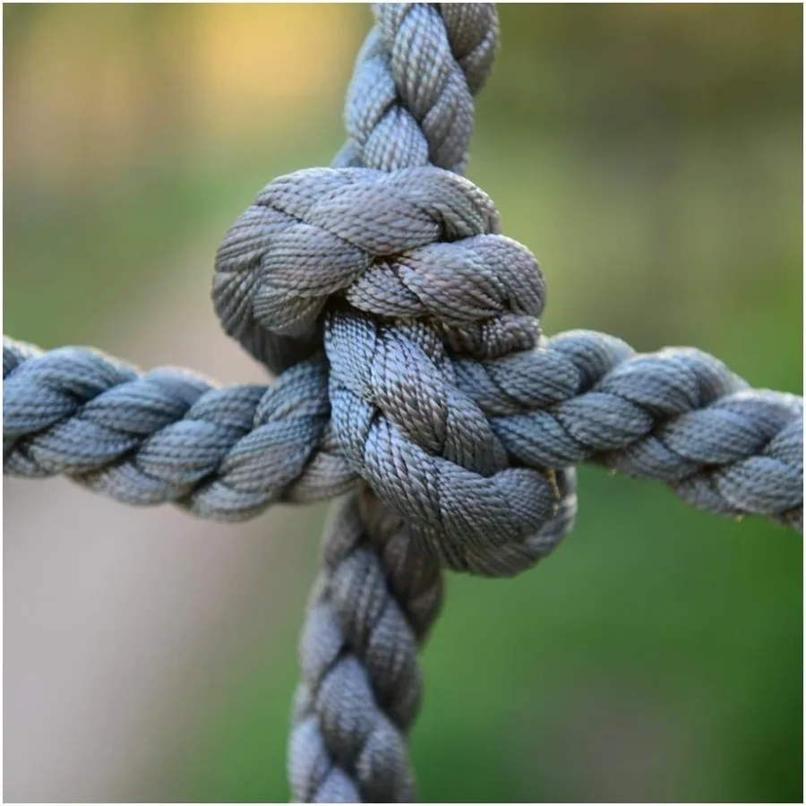 شبكة حبل التسلق شديدة التحمل لمعدات الملعب الخارجية: شبكة أمان متينة من النايلون للبالغين والأطفال الصغار مثالية #4