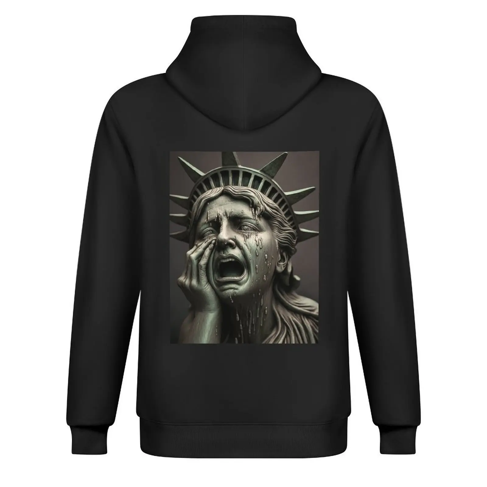 ملابس رجالية بقلنسوة من Lady Liberty Weeps للرجال على الطراز الياباني ملابس رجالية مصممة بقلنسوة