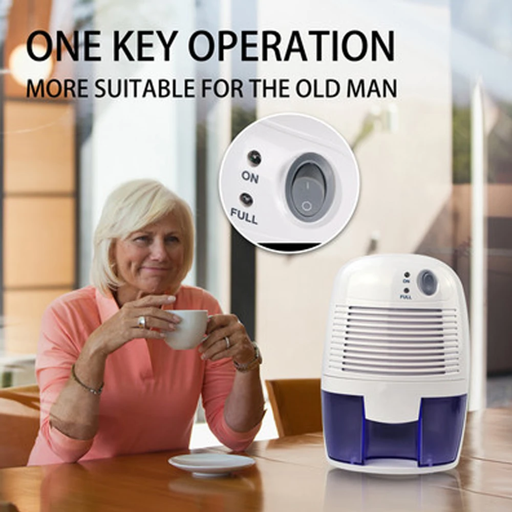 Мини-осушитель, бытовой бесшумный осушитель, сушильная машина для гардероба, бесшумная сушилка для подвала с резервуаром 500 мл