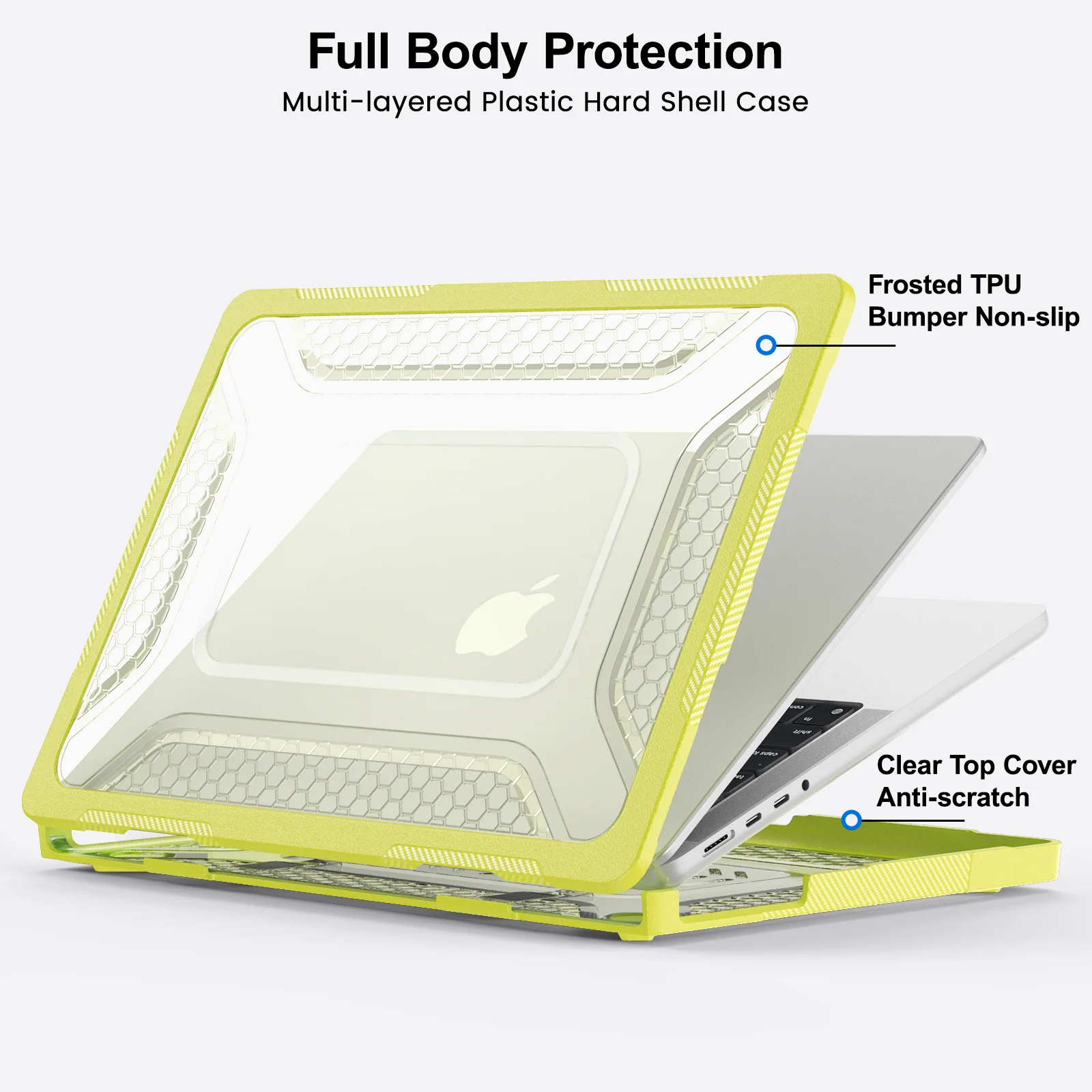 Clear Laptop Case for Mac Book Pro 14 2021-2016 A2442 M1 Pro M1 Max A2779 M3 A2918 A2992 M4 A3112 A3185 A3401 M5 M5pro max A3434