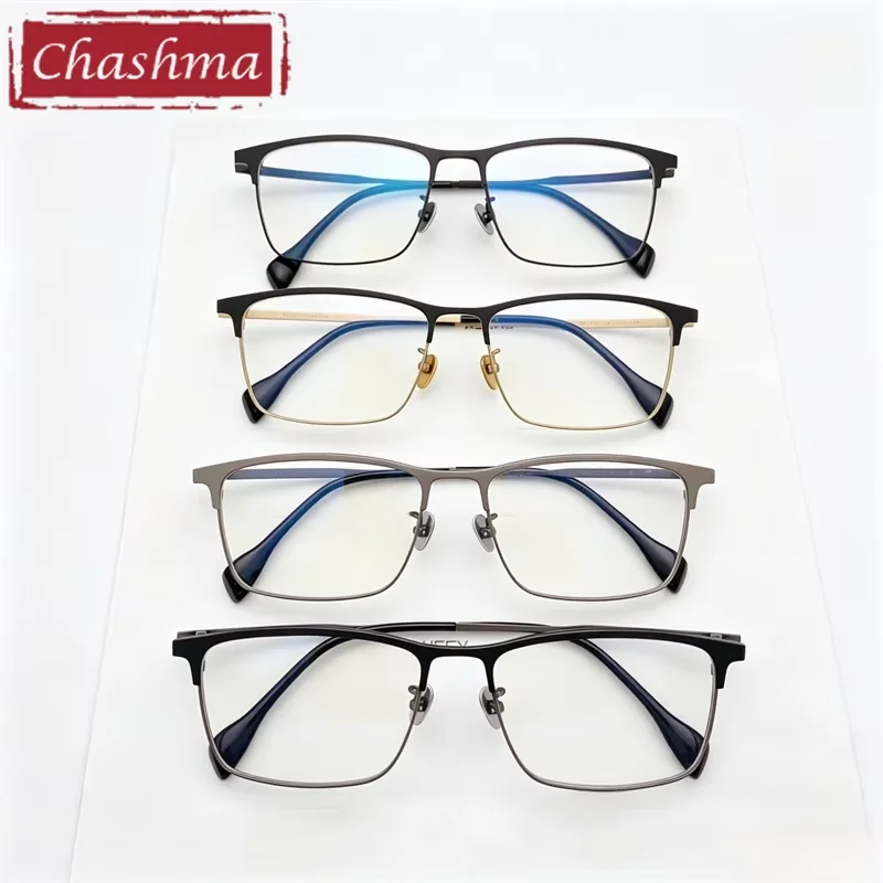 

Chashma 59 mm Pure Titanium Wide Frame Glasses Oversize Gafas Top Quality Men Eyeglass for Prescription Lenses for Gentlemen