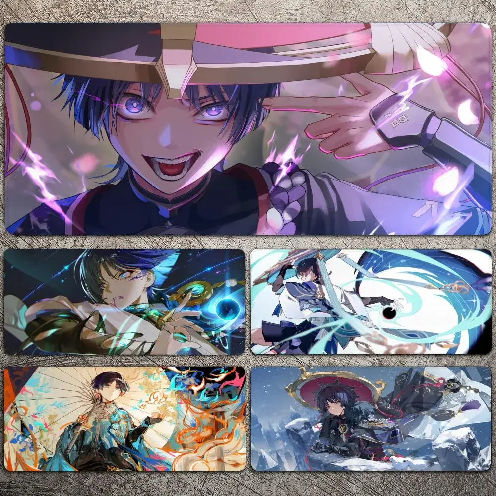 

Genshin Impact Wanderer Mousepad Large Gaming Mouse Pad LockEdge Thickened Computer Keyboard Table Desk Mat