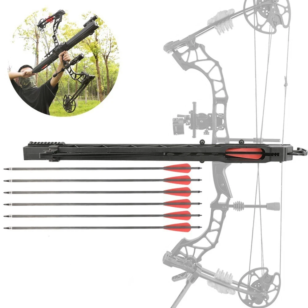 

Archery Hunting Rapid Magazine Bow Arrow Launcher 6 Arrows Shooter LH/RH for Adults Compound Recurve Bow Target Hunting Shooting