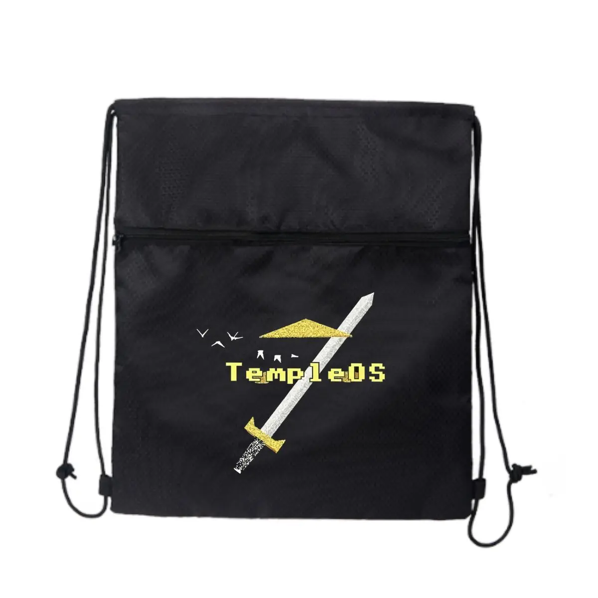 

Дизайн TempleOS с мечом Essential Открытый рюкзак на молнии на шнурке Пройти для любителей активного отдыха