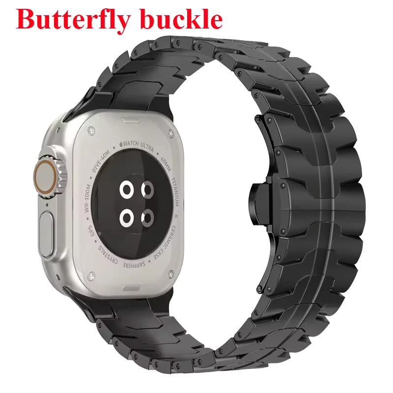 Roestvrijstalen band voor Apple Watch Series 12 11 10 9 8 SE 3 46mm 45mm 42mm 44mm, metalen armband, iWatch Ultra 4/3/2/1 49mm