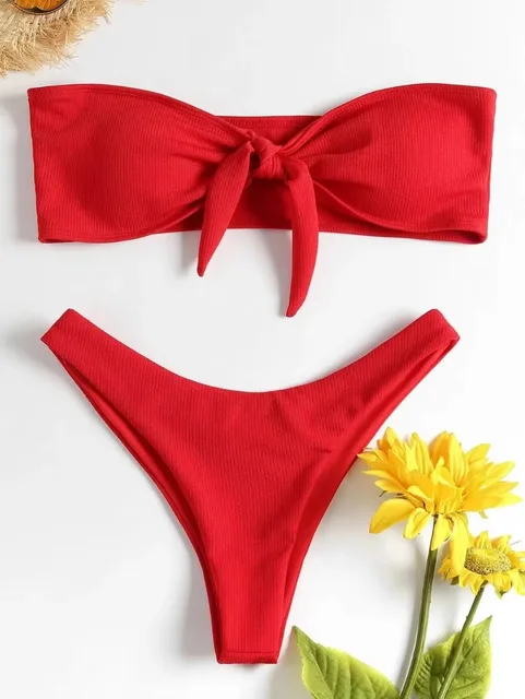 Sexy Bikini Bottoms Women's 2025 Swimsuit Low Waisted Bottom Solid Color Swimwear Thong Beachwear Brazilian Bathing Suit Summer 2 Sexy Bikini Bottoms Women's Swimsuit Low Waisted Bottom Solid Color Swimwear Thong – view 2