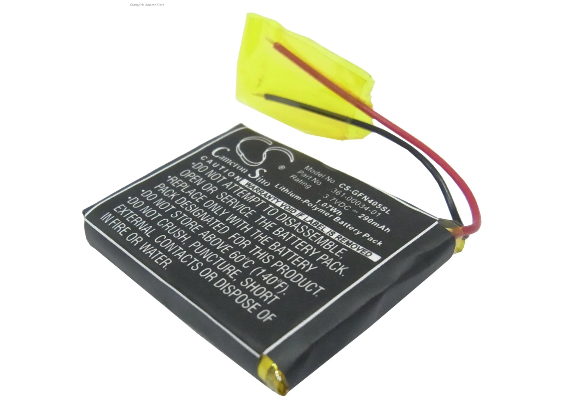 

3.7V 290mAh GPS, Navigator Battery 361-00034-01 for Garmin Foretrex 401, 405, 405cx