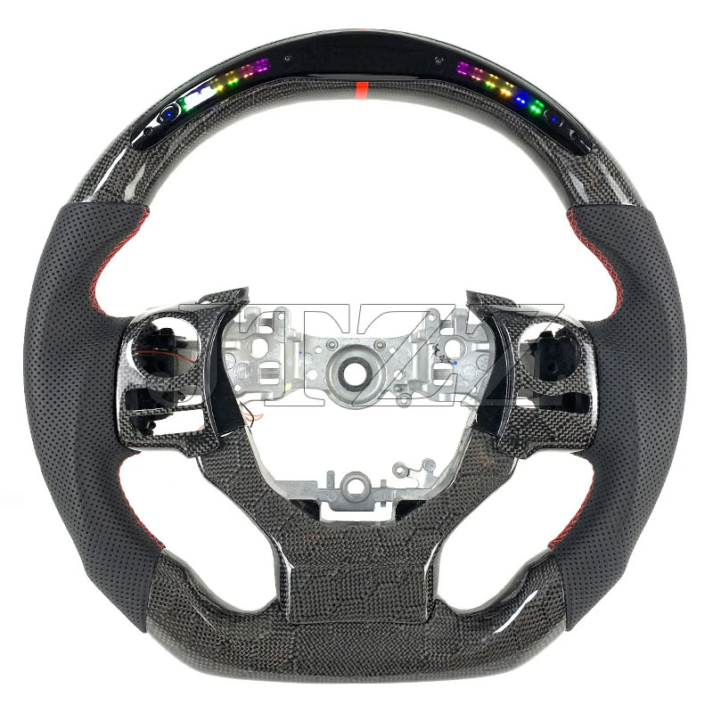 Suitable for Lexus ES NX RS Sport Competition LED Carbon Fiber Steering Wheel with Phone Control