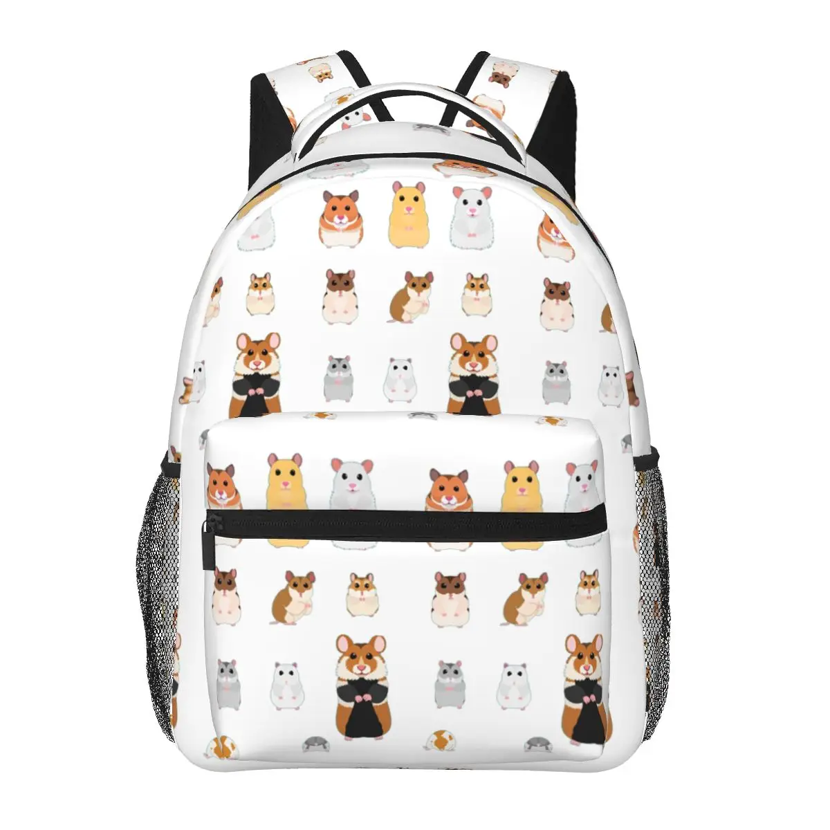 Hamster Breeds Syrian Hamster Backpacks Boys Girls Bookbag Children School Bags Cartoon Kid Rucksack Shoulder Bag Large Capacity