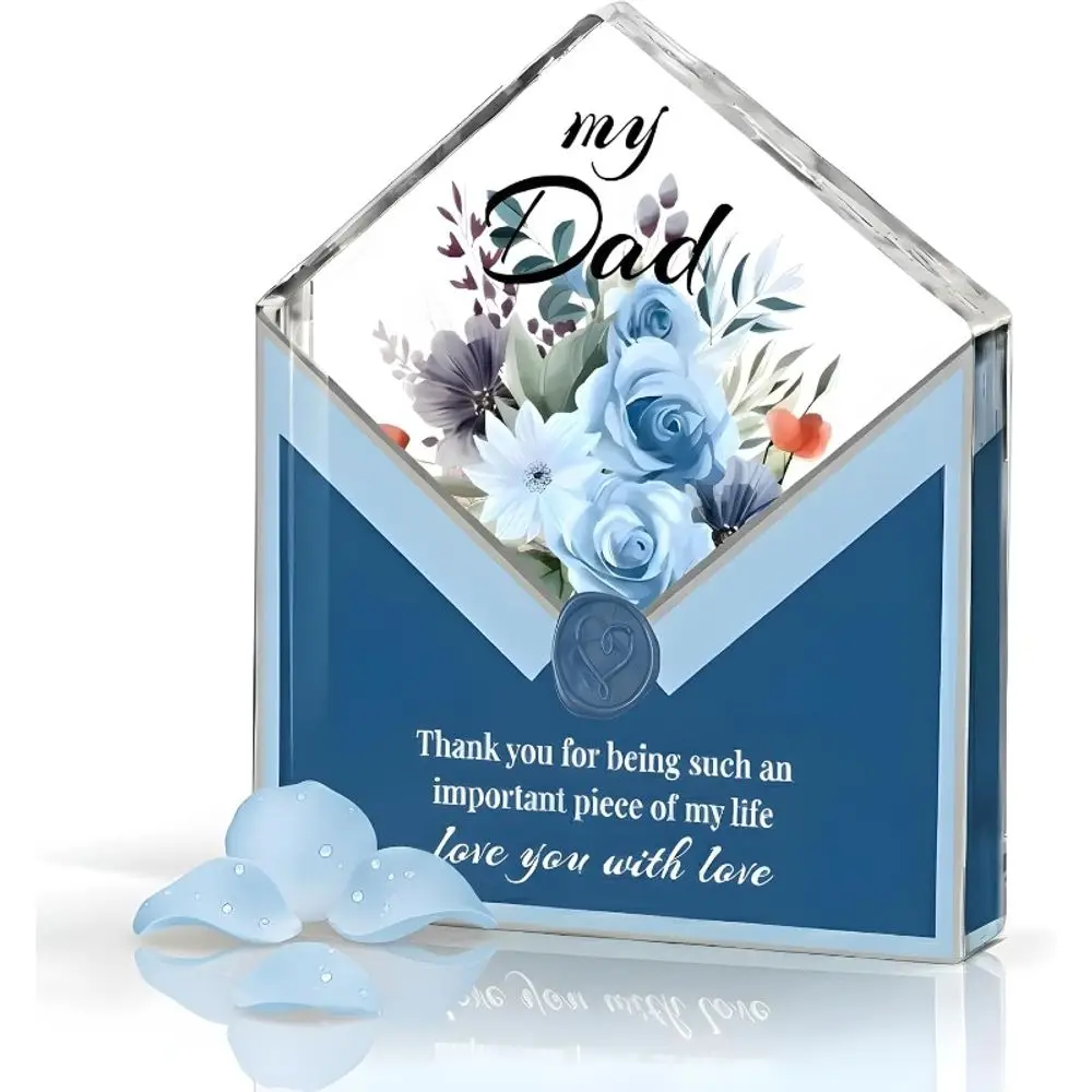 New Dad Gifts from Daughter Son, Cute Desk Decor for Birthday Christmas Mothers Day