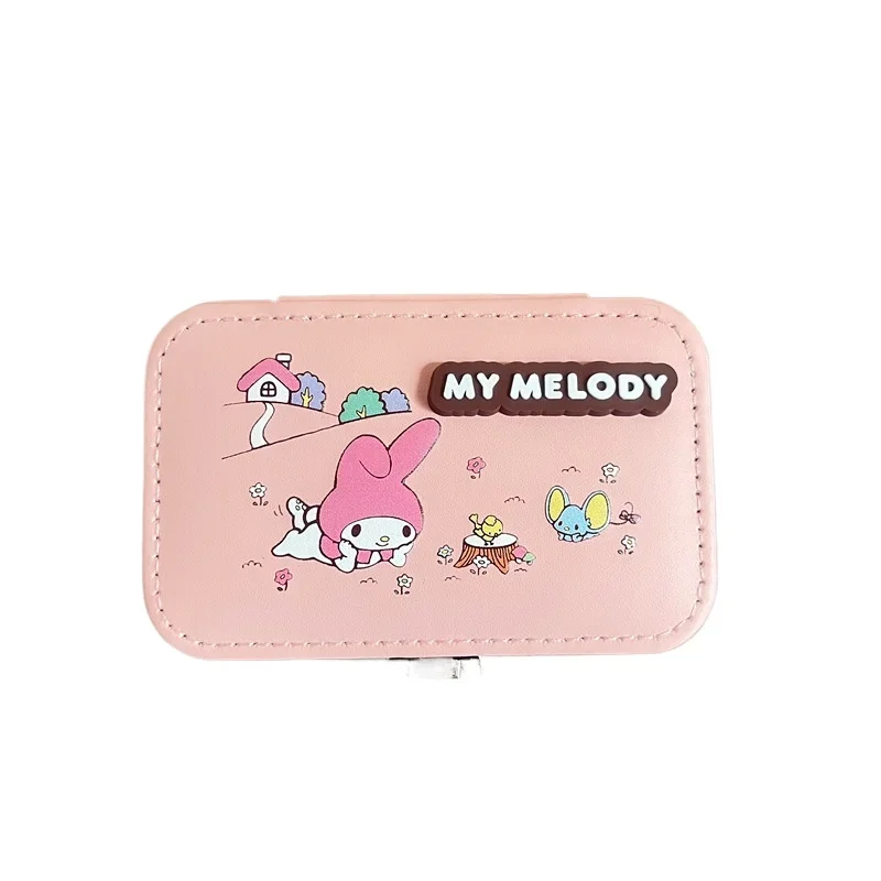 Cinnamoroll My Melody Anime Kawaii Sanrio Large Capacity Storage Box Cute Kuromi Hello Kitty Cartoon Jewelry Case Gifts for Girl