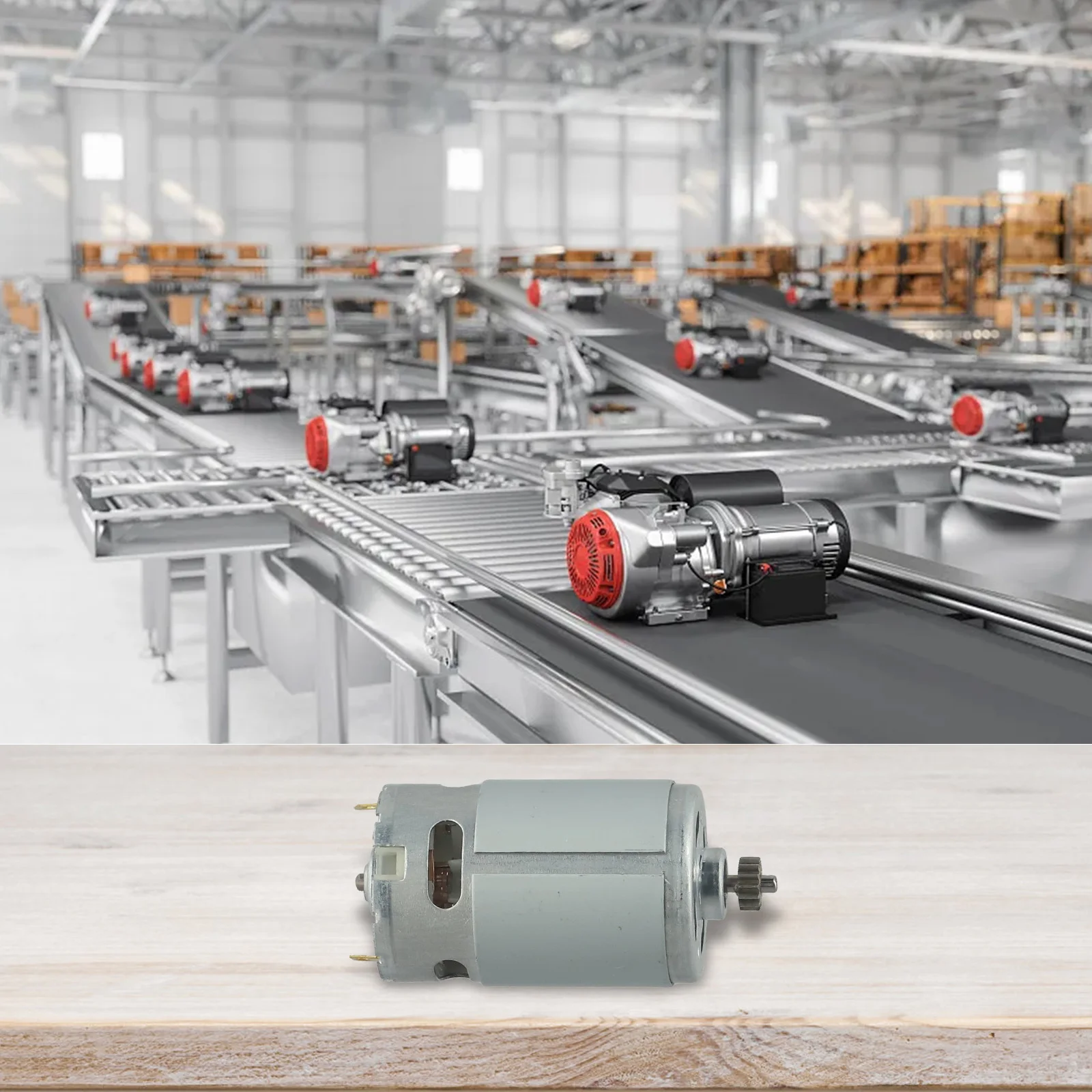 317005100 Motor DC Motor For Metabo Long Life Silver Color Stable Characteristics 14 Teeth Gear High Reliability