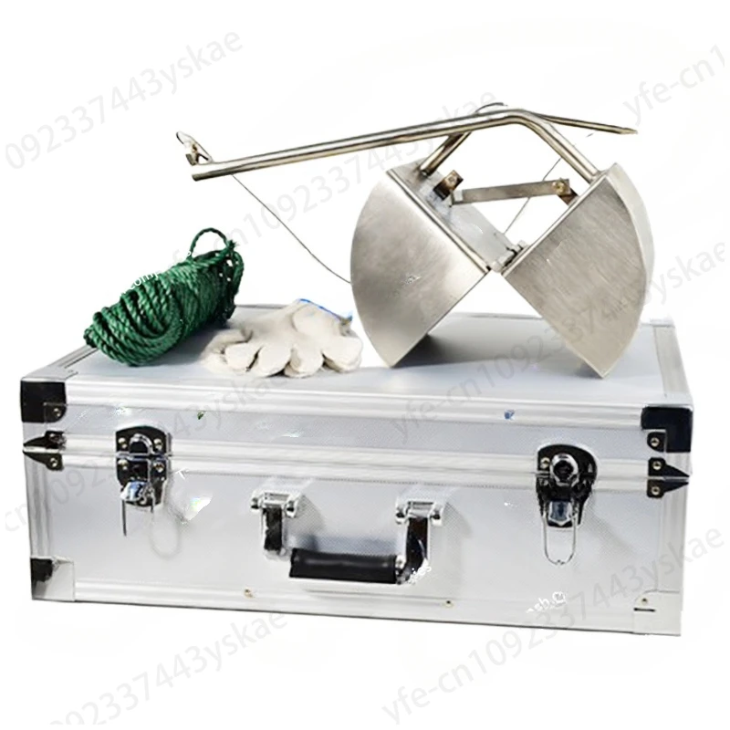 ETC-200 sludge sampler stainless steel box mud dredging lake bottom sludge sediment grab sampler