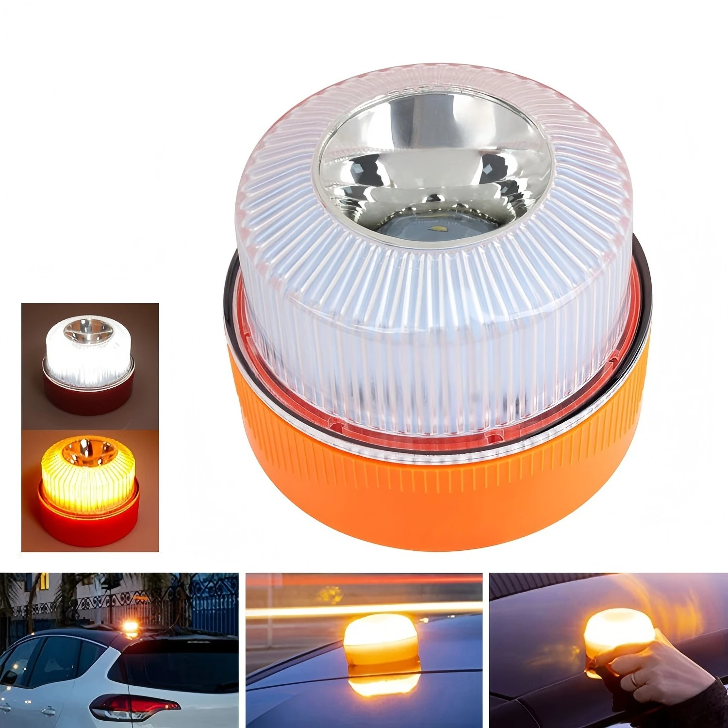 2026 New Spain DGT 3.0 Approved Car Emergency Light V16 with SIM Geolocation Caution Light Data Plan Expires 2038