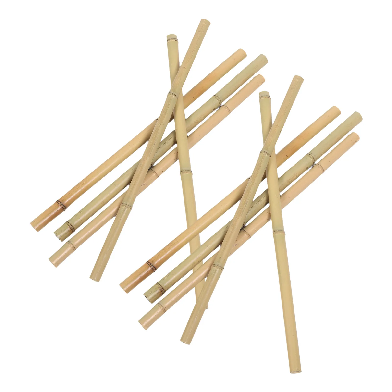 10pcs Bamboo Stakes 20 Inch Thick Plant Supports for Garden Fencing, Indoor Outdoor Climbing Trellis & Decor