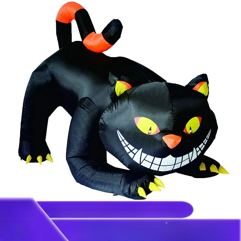

Halloween Horror Black Cat Ghost Celebration Party Garden Decoration Luminous Inflatable Air Model