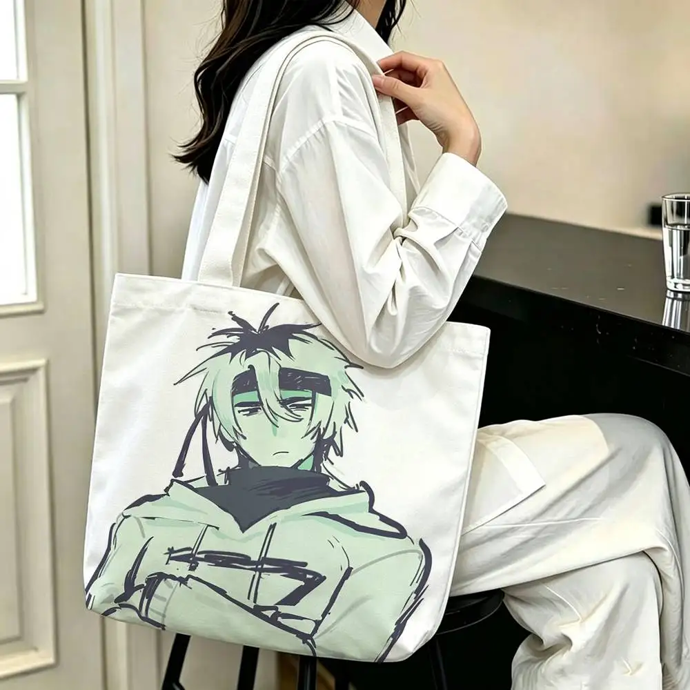 COOL Ze ReGect Printed Canvas Tote Bag Shoulder Bag Commuter Mommy Shopping Bag 5