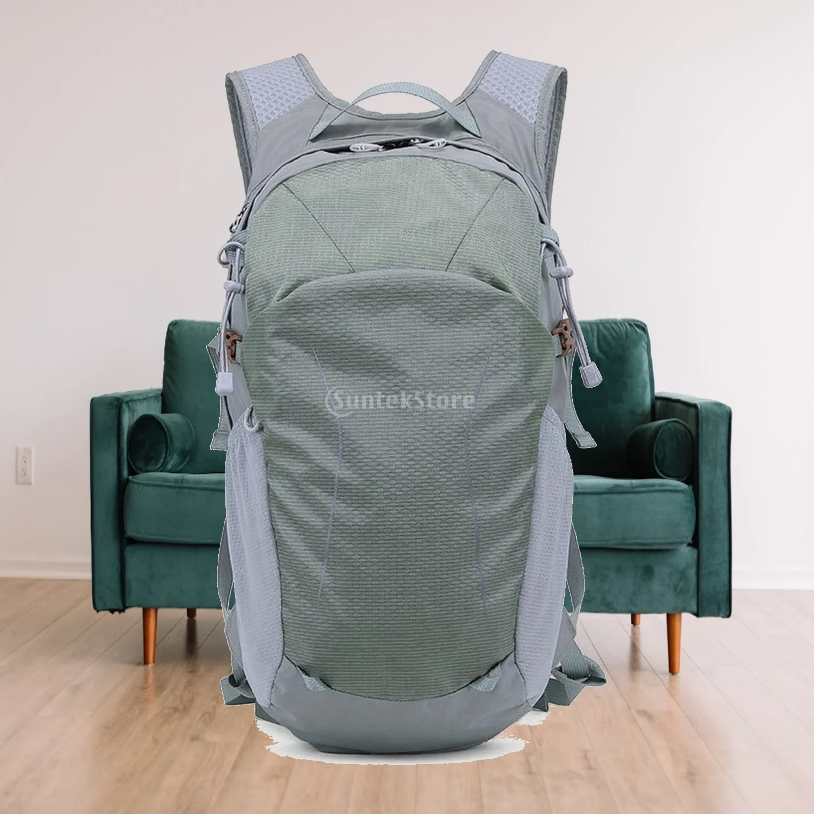 Lightweight Trekking Backpack Water Repellent Nylon Rucksack for Daily Use Travel Hiking with Comfort Fit