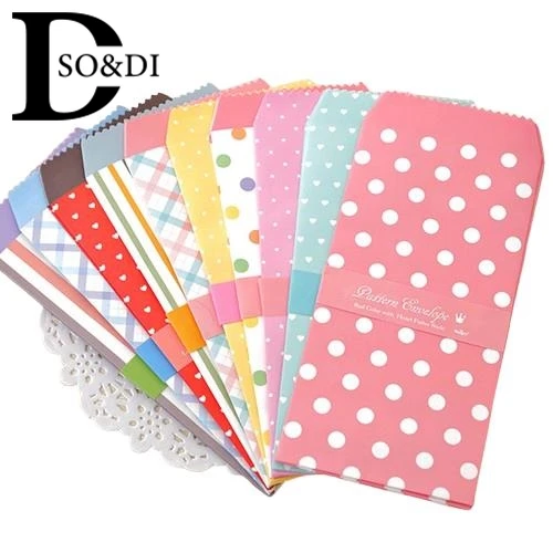 5-Pack Mixed Candy Color Envelopes Saving Cash Budget Envelope Packaging Gift Craft Envelopes Money Organizer for Home Office