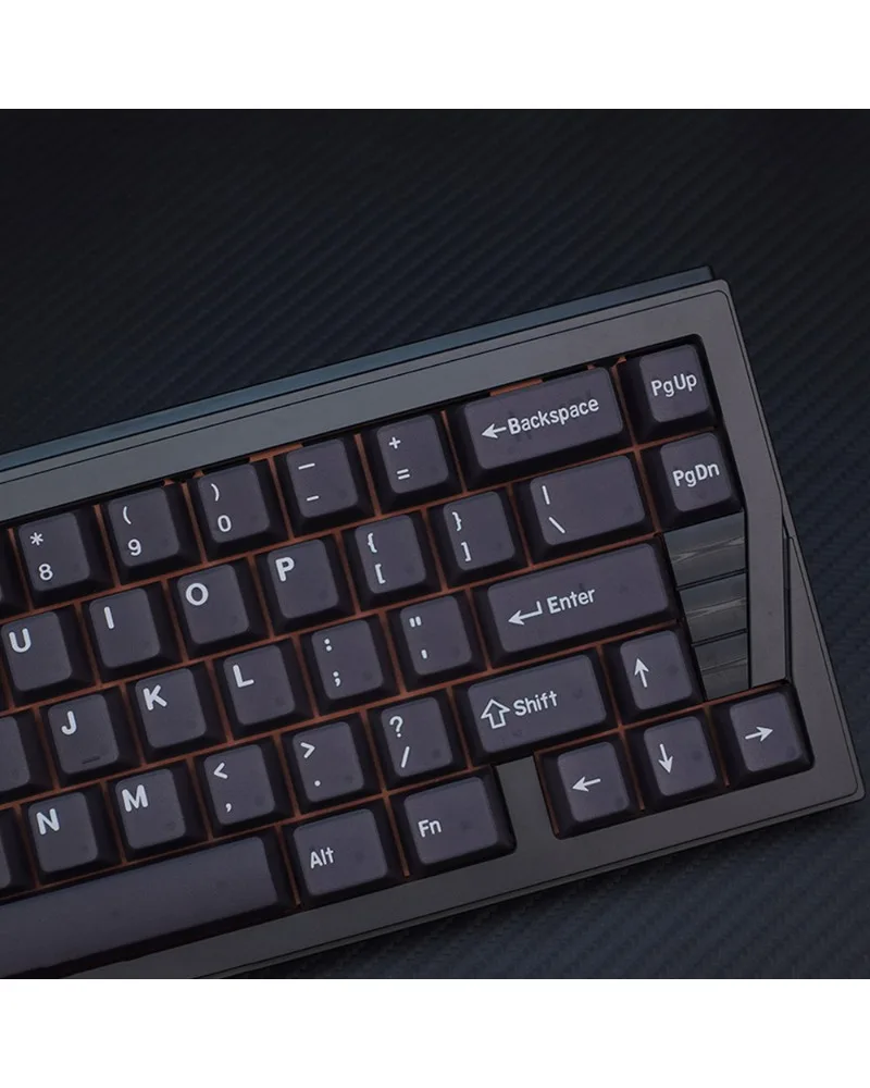 Black transparent keycap mechanical keyboard PBT two-color original factory highly suitable for wooting