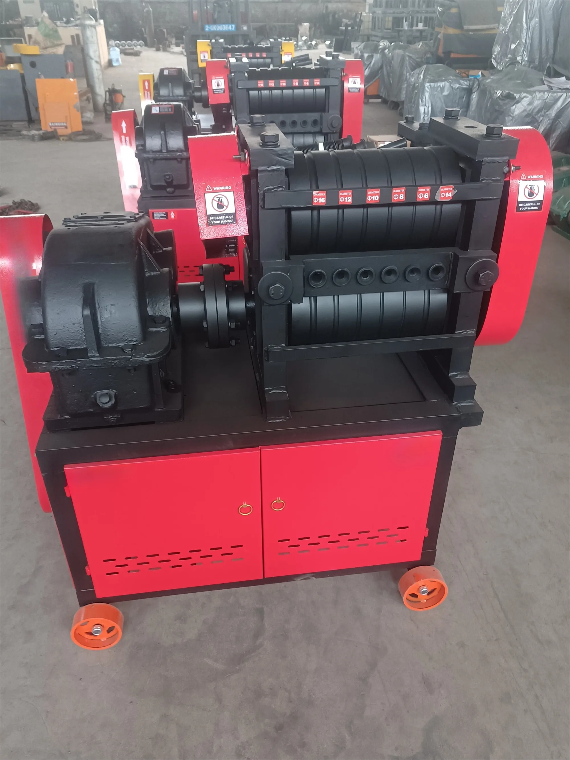 Used Iron Rebar Bar Straightener Machine Scrap Steel Bar Rod Straightening Machine