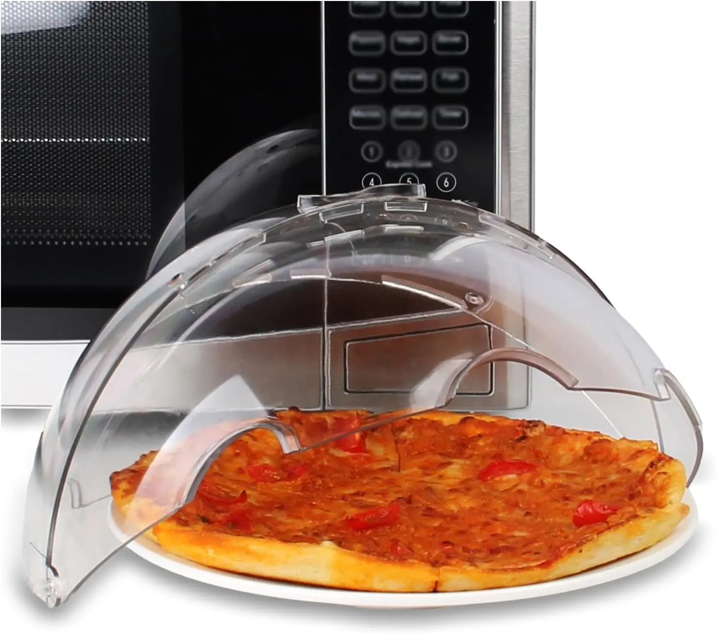 

Flippable Microwave Splatter Cover,Microwave Cover For Food, Dish, Higher Microwave Plate Cover For Heating, Stay-Inside