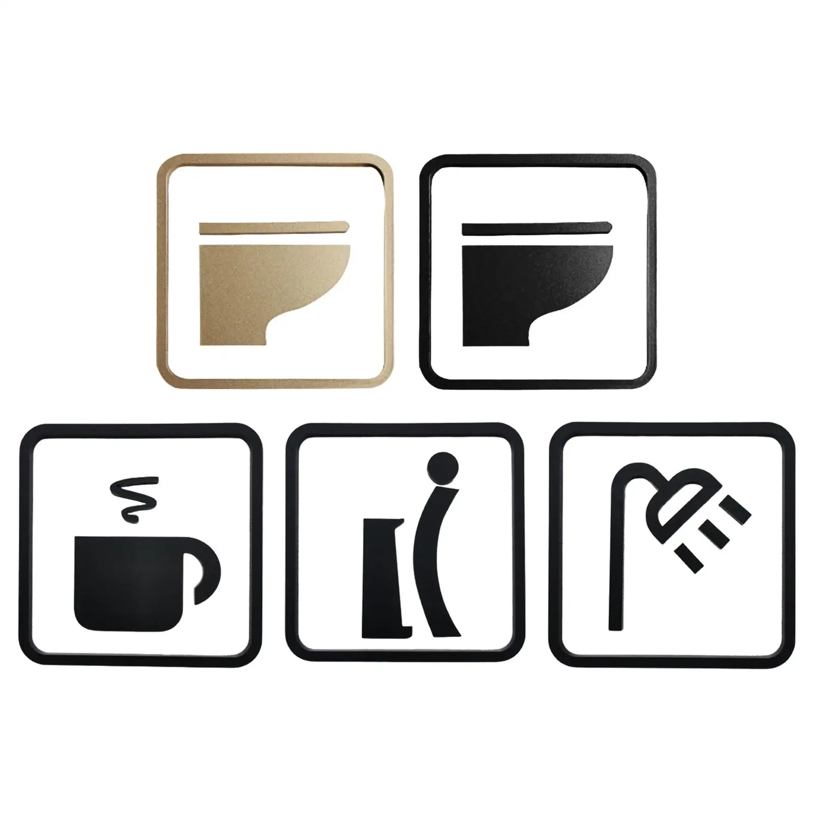 Duvar plak dekor, kapı işareti kapı aksesuarları tanımlama işareti tabela mağaza otel ticari alışveriş için park tuvalet