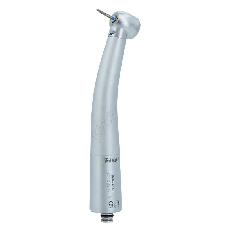 

Air turbine with quadruple water spray fiber optic den tal handpiece high speed