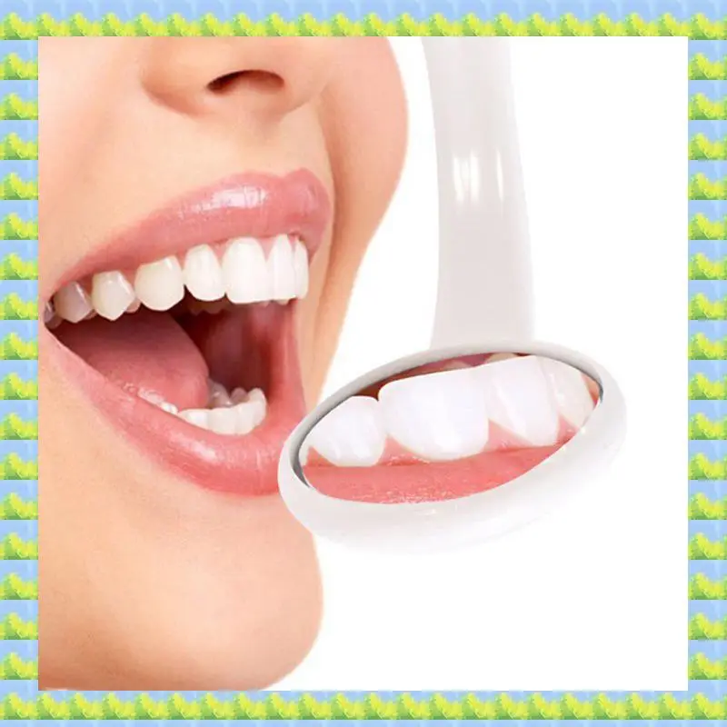 FZFZ 2 шт. светодиодное зеркало для полости рта, супер яркое зеркало для рта, инструмент для ухода за зубами с подсветкой, машина для гигиены полости рта, оранжевый