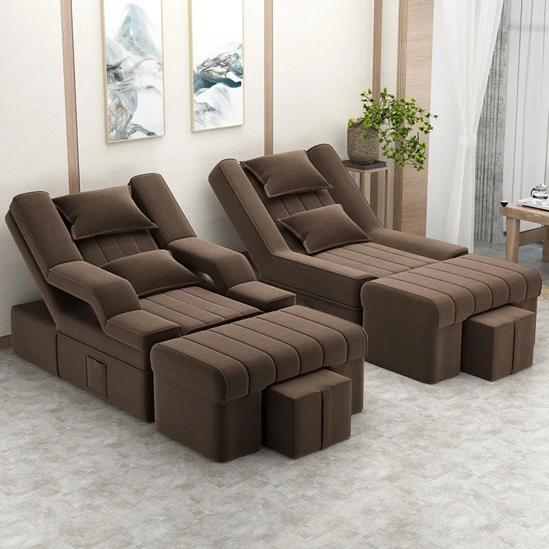 ll Foot massage sofa foot bath massage bed, foot soaking manicure sofa chair, beauty bath and eyelash lying down